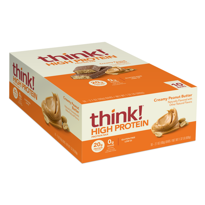 High Protein Bar, Creamy Peanut Butter in a box