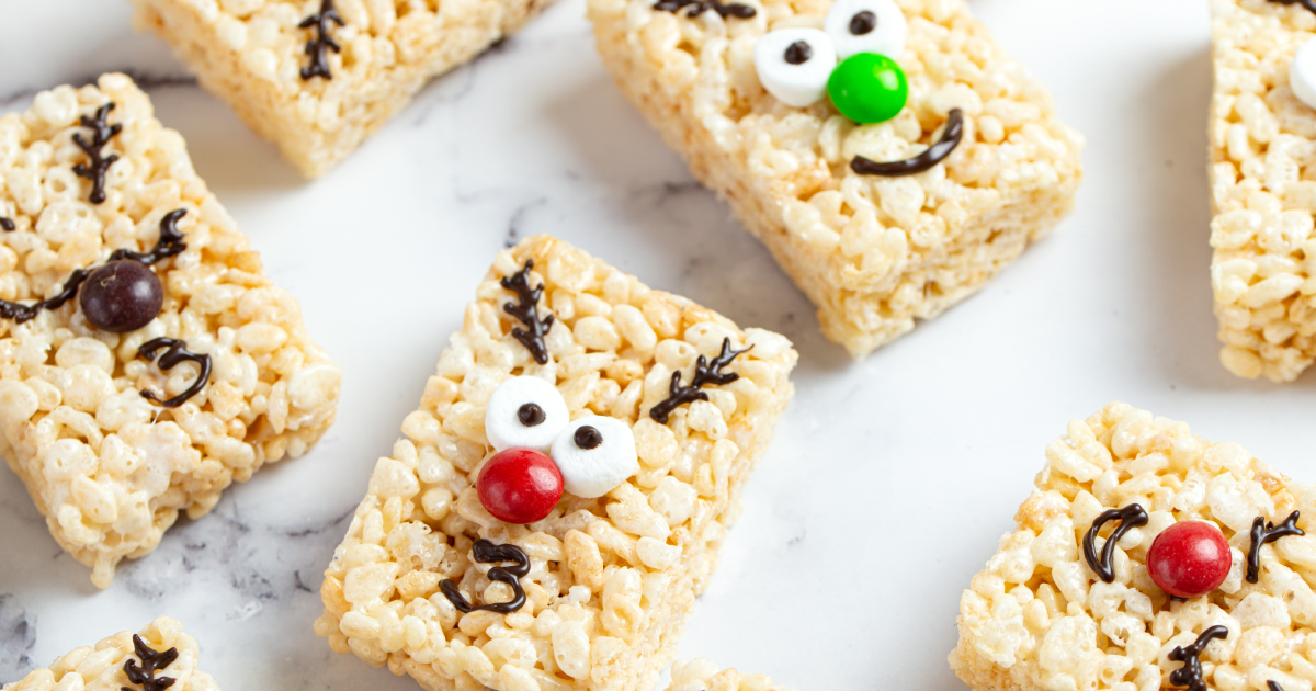 Reindeer Crispy Squares