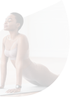 woman doing yoga