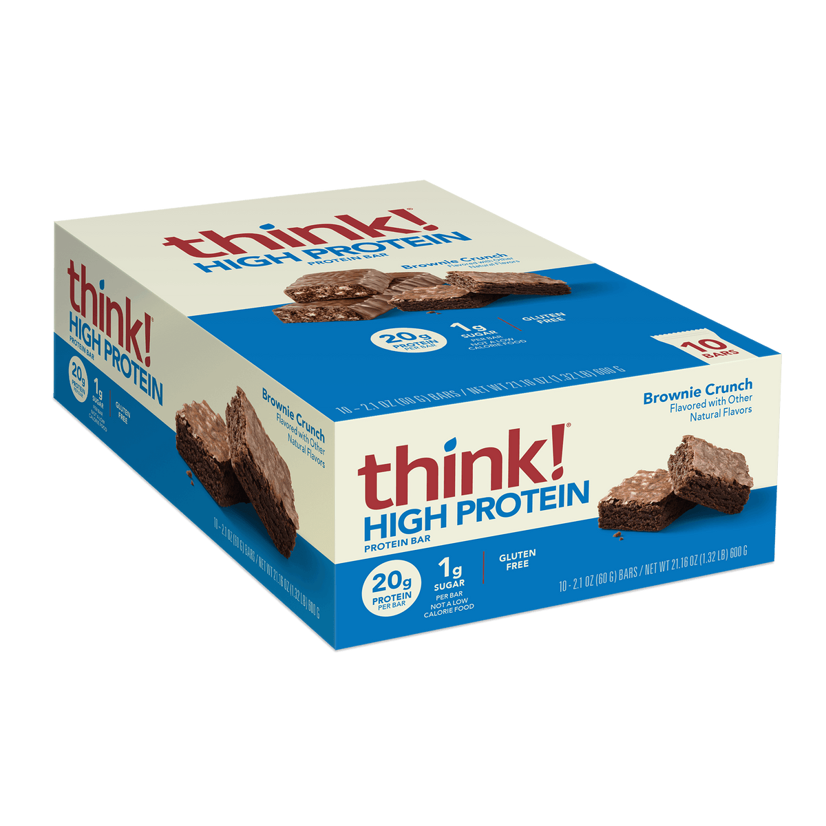 think! High Protein Bar, Brownie Crunch – Think Products