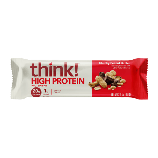 think! High Protein Bar, Chunky Peanut Butter – Think Products