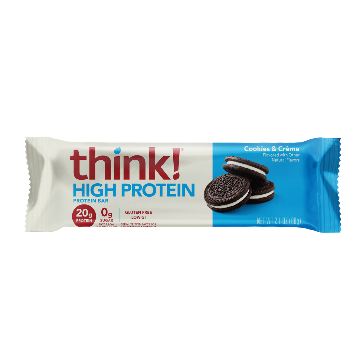 think! High Protein Bar, Cookies & Creme – Think Products