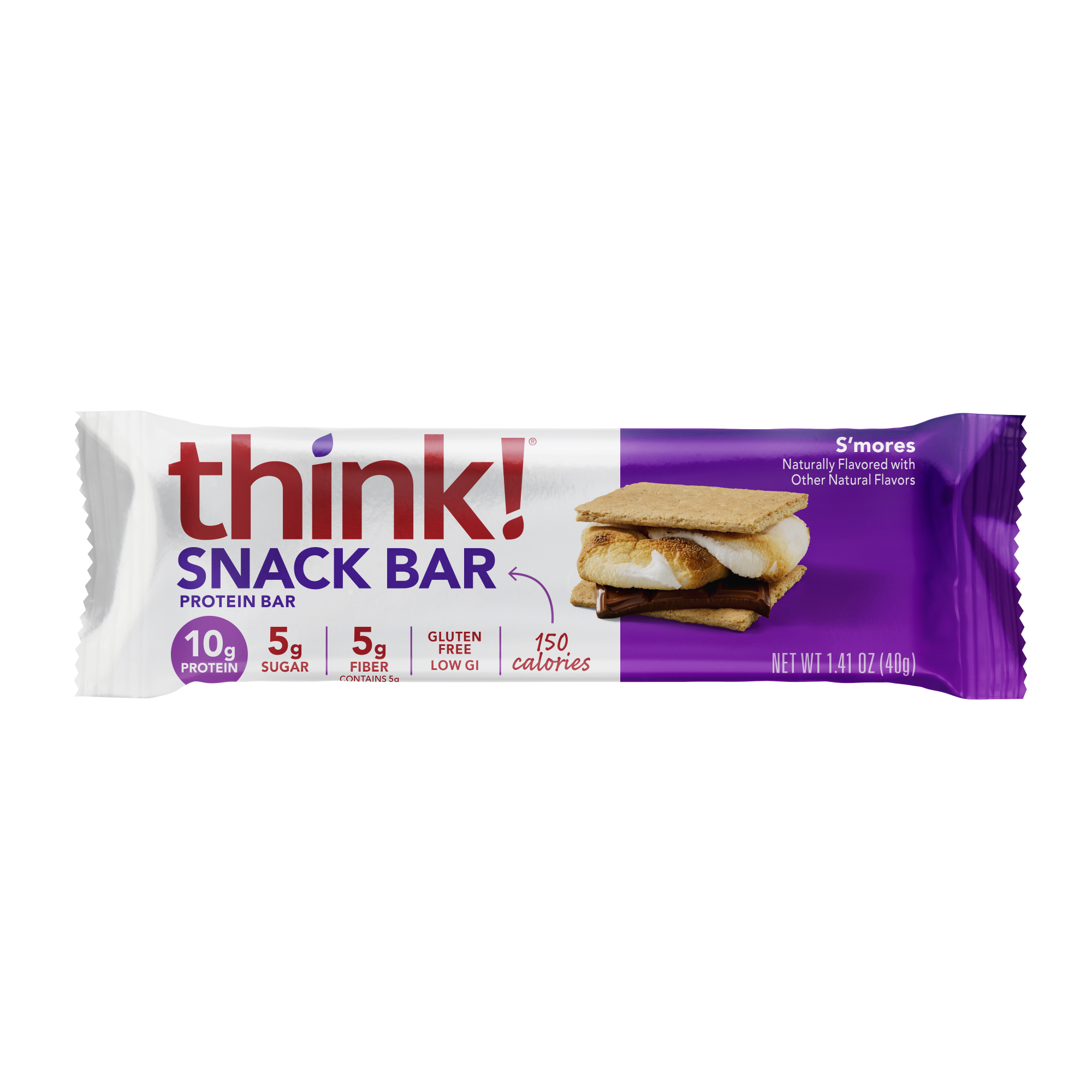 Think! Think! Snack Protein Bar, S'mores
