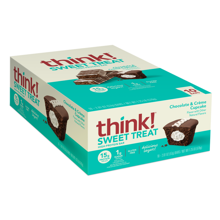 Sweet Treat High Protein Bar, Chocolate Crème Cupcake in a box