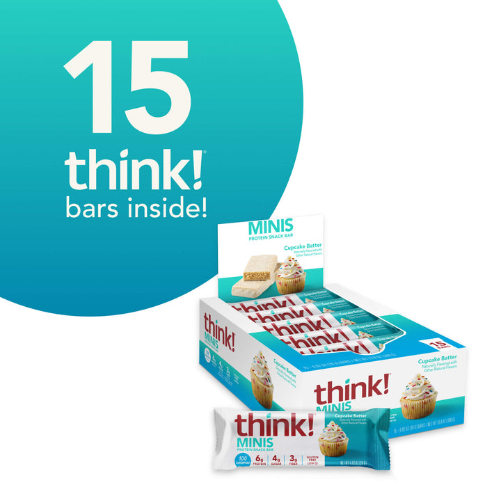 MINIS Protein Snack Bar, Cupcake Batter - 15 think bars inside!