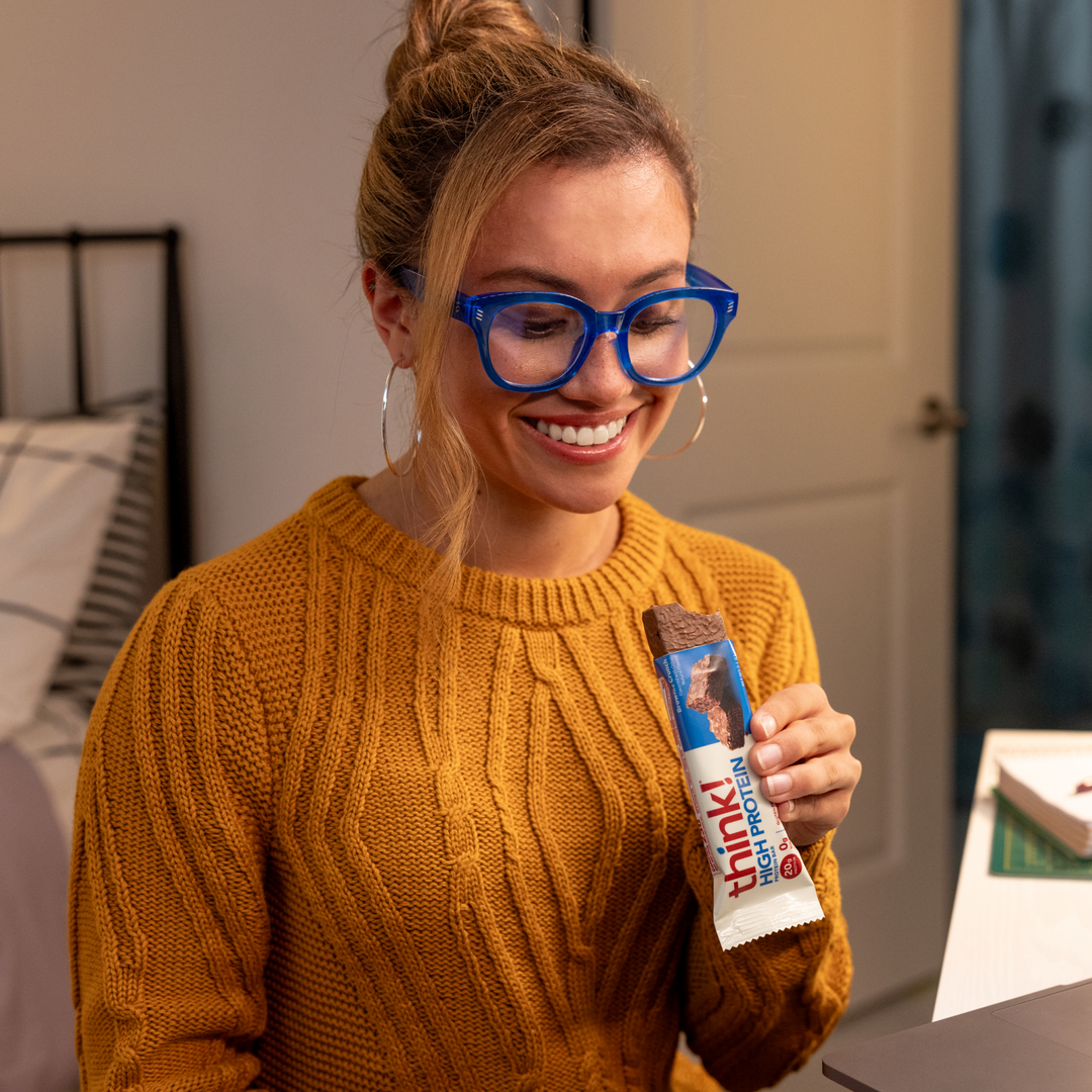 Lady looking at Chocolate Lover's Variety Pack