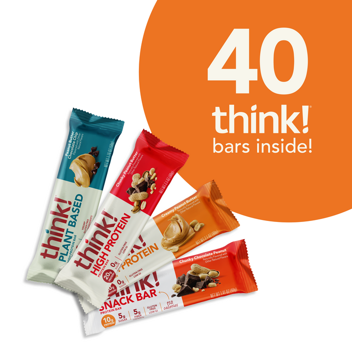 Peanut Butter Lover's Variety Pack - 40 think! bars inside!