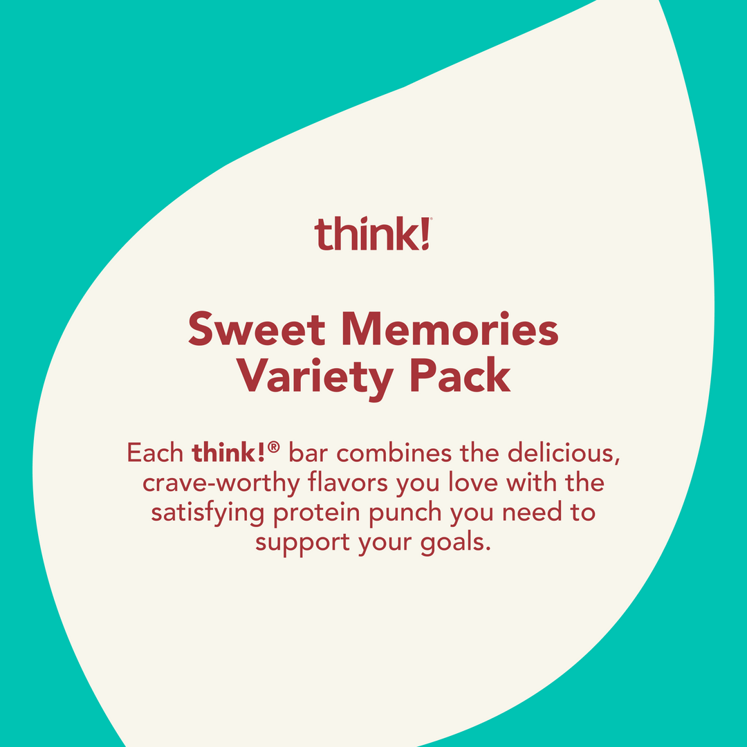 Sweet Memories Variety Pack - Each think! bar combines the delicious. crave-worthy flavors you love with the satisfying protein punch you need to support your goals.