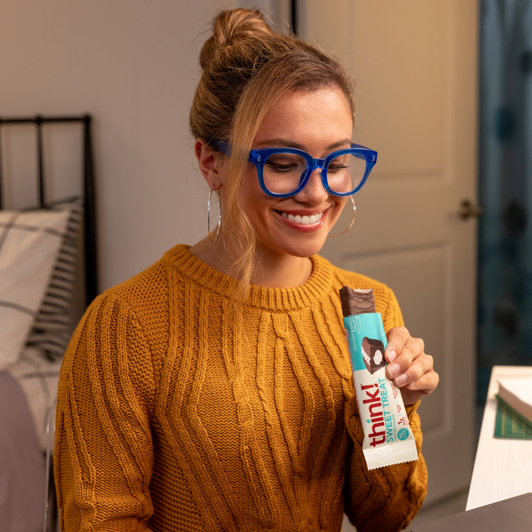 Lady looking at Sweet Memories Variety Pack